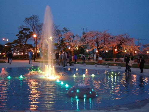 函館公園　中央噴水